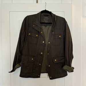 J crew dark green jacket